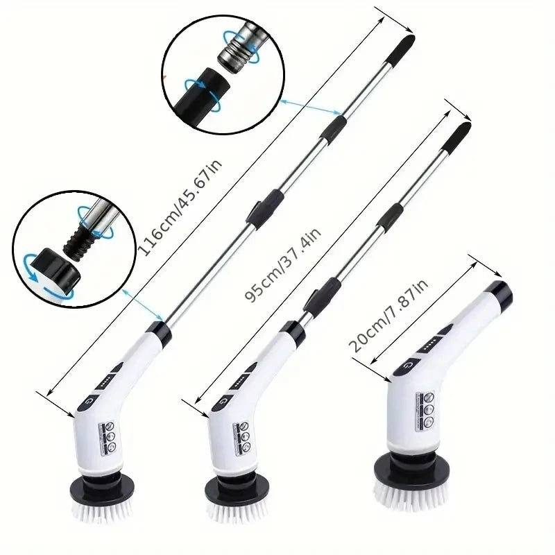 Extendable Electric Spin Scrubber