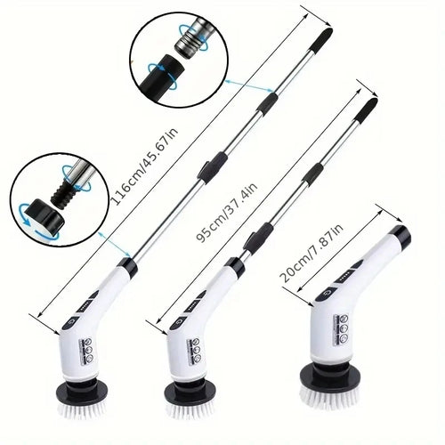 Extendable Electric Spin Scrubber