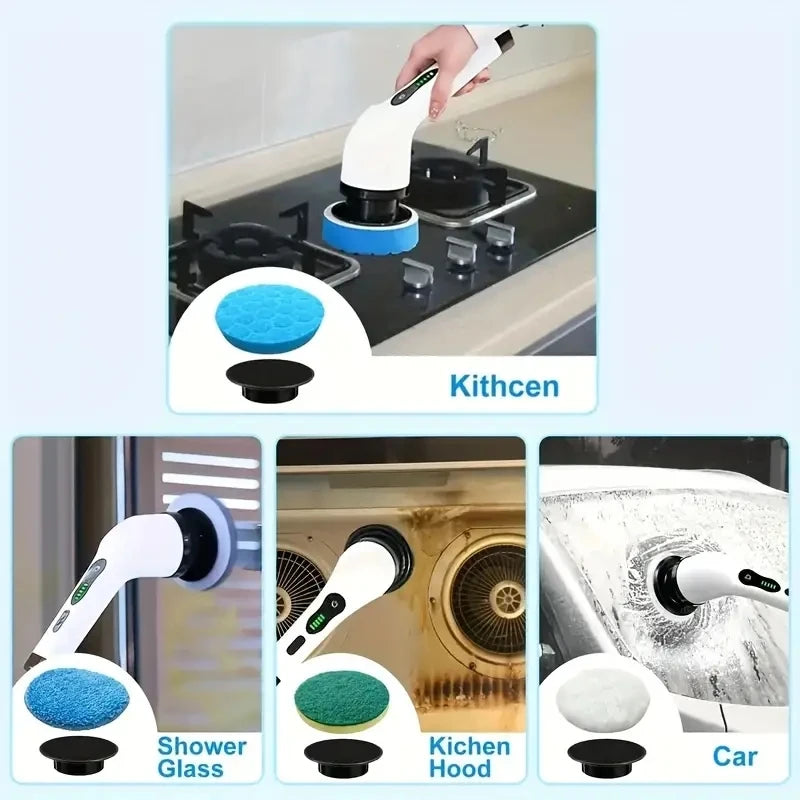 Extendable Electric Spin Scrubber