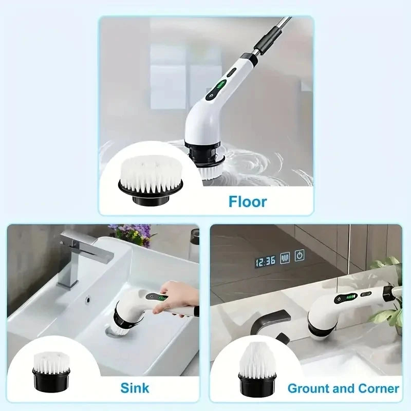Extendable Electric Spin Scrubber